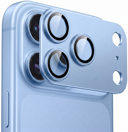 Протектор за задната камера Tech-Protect CamFull Fit+ за Apple iPhone 18 Pro Max, закалено стъкло, светлосиньо
