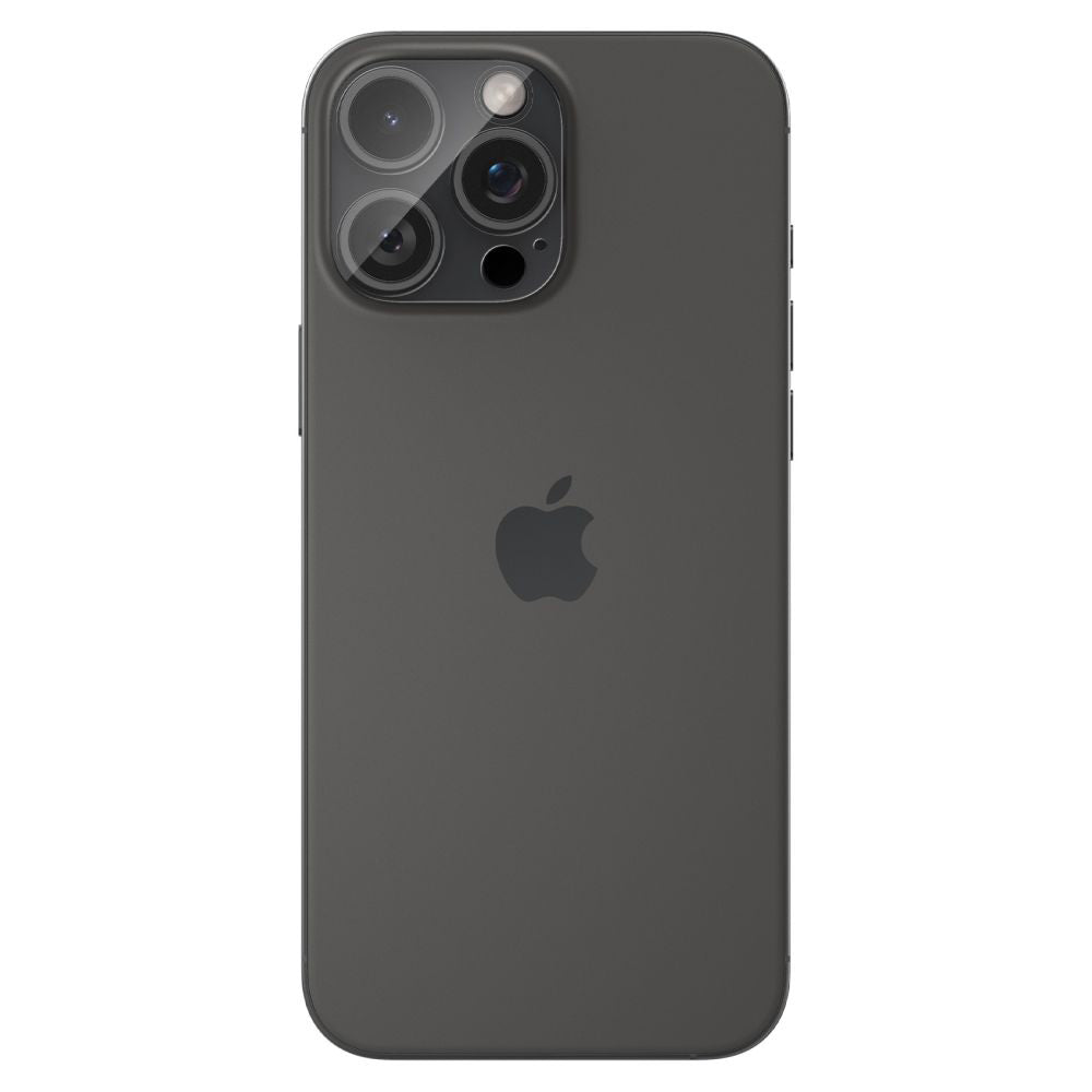 Spigen Optik Защитно фолио за задна камера за Apple iPhone 15 Pro Max / 15 Pro, защитено от стъкло, пълно залепване, комплект 2 броя, прозрачно