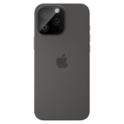 Spigen Optik Защитно фолио за задна камера за Apple iPhone 15 Pro Max / 15 Pro, със стъклена защита, пълно залепване, комплект 2 броя, черно AGL05273 