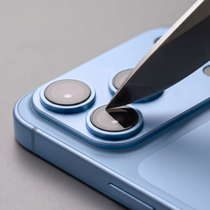 Протектор за задната камера Tech-Protect CamFull Fit+ за Apple iPhone 18 Pro Max, закалено стъкло, светлосиньо
