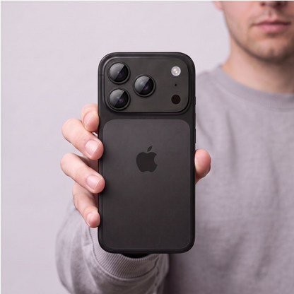 Протектор за задна камера Tech-Protect CamFull Fit+ за Apple iPhone 18 Pro Max, закалено стъкло, черен