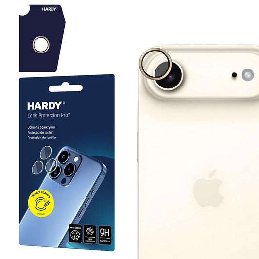 Защитно фолио за задна камера 3MK Hardy Protection Pro за Apple iPhone 17 Air, закалено стъкло, златисто