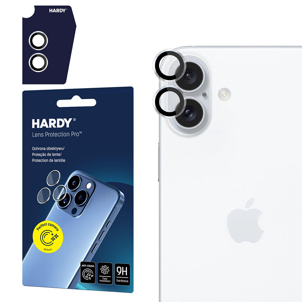 Защитно фолио за задна камера 3MK Hardy Protection Pro за Apple iPhone 17, закалено стъкло, прозрачно