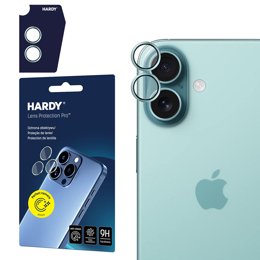 Защитно фолио за задна камера 3MK Hardy Protection Pro за Apple iPhone 17, Закалено стъкло, Зелено