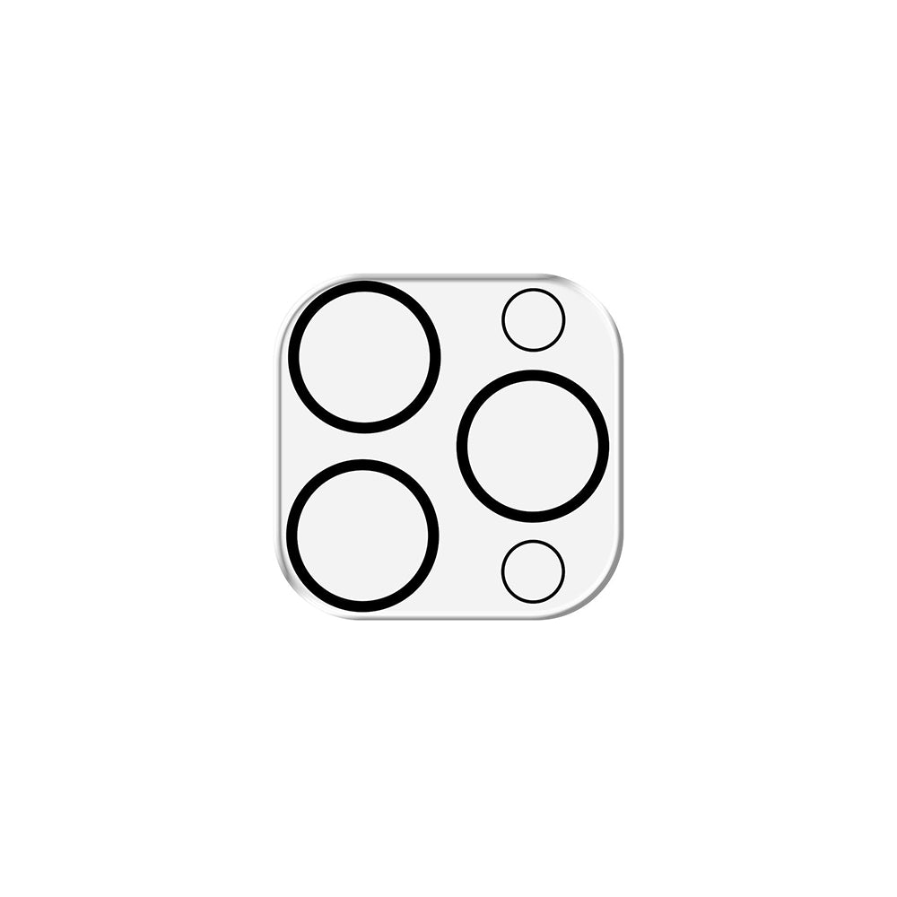 Защитно фолио за задна камера 3MK Pro Full Cover за Apple iPhone 17, закалено стъкло, черно.