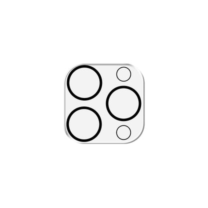 Защитно фолио за задна камера 3MK Pro Full Cover за Apple iPhone 17, закалено стъкло, черно.