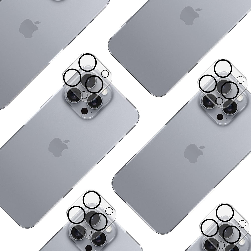 Защитно фолио за задна камера 3MK Pro Full Cover за Apple iPhone 17, закалено стъкло, черно.