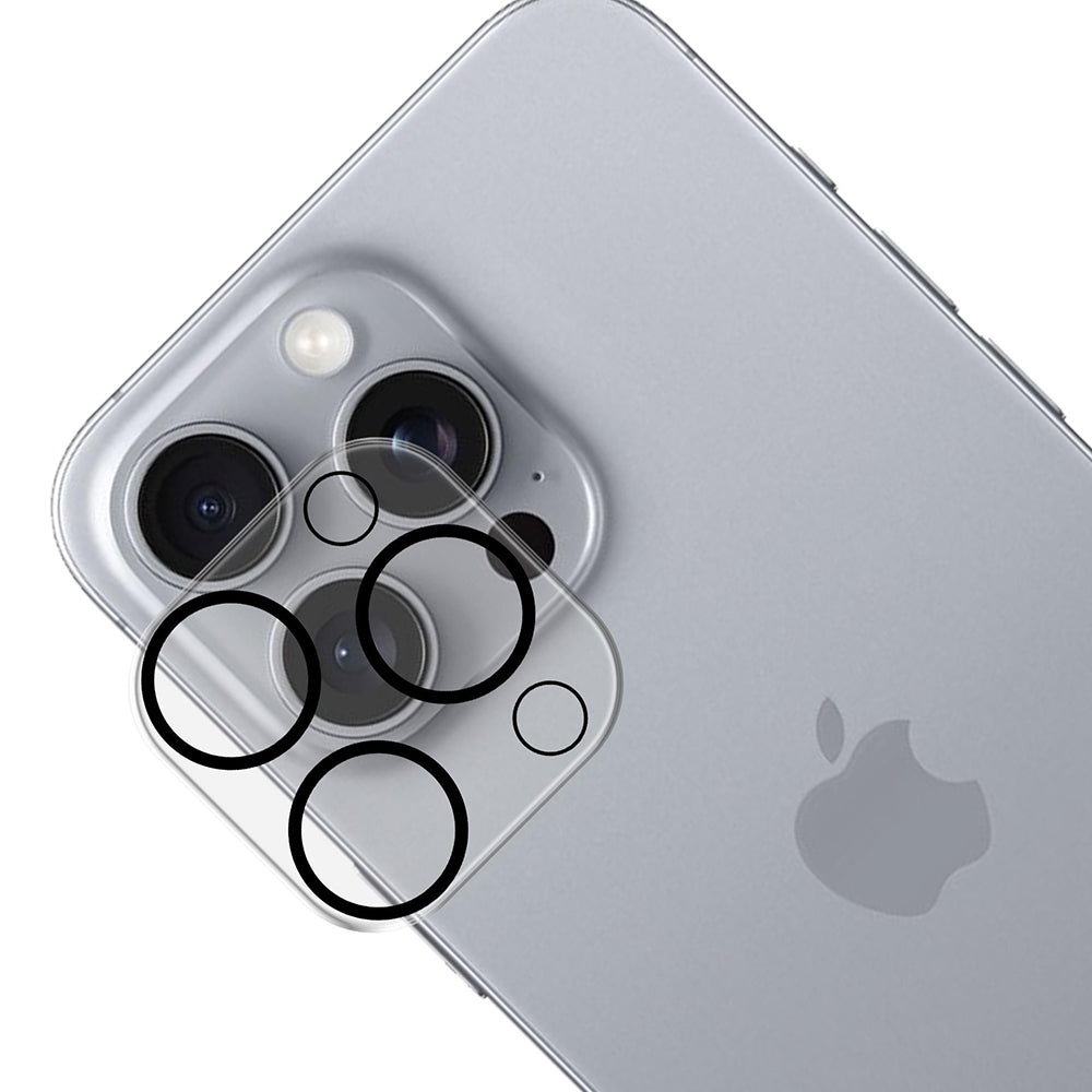 Защитно фолио за задна камера 3MK Pro Full Cover за Apple iPhone 17, закалено стъкло, черно.