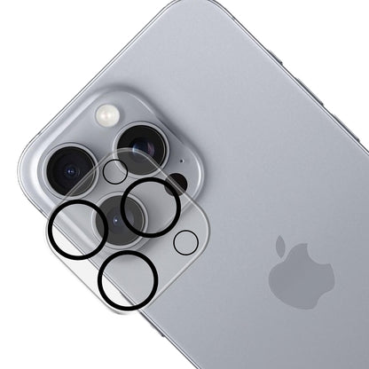 Защитно фолио за задна камера 3MK Pro Full Cover за Apple iPhone 17, закалено стъкло, черно.