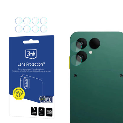 Протектор за задна камера 3MK Protection за Fairphone 6, закалено стъкло, комплект от 4 броя, прозрачен