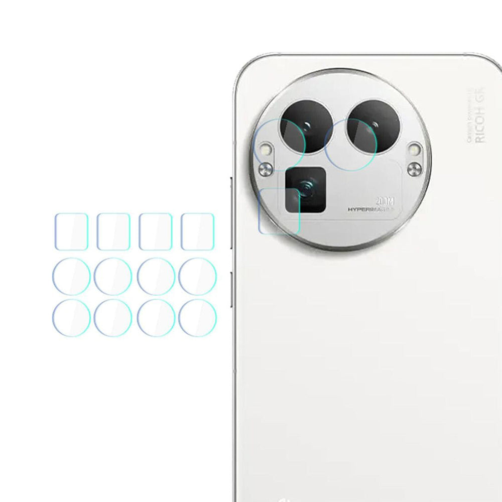 Защитно фолио за задна камера 3MK Protection за Realme GT 8 Pro, закалено стъкло, комплект от 4 броя, прозрачно