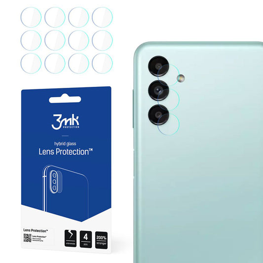 Протектор за задна камера 3MK Protection за Samsung Galaxy A13 5G A136, гъвкаво стъкло, комплект от 4 броя, прозрачен