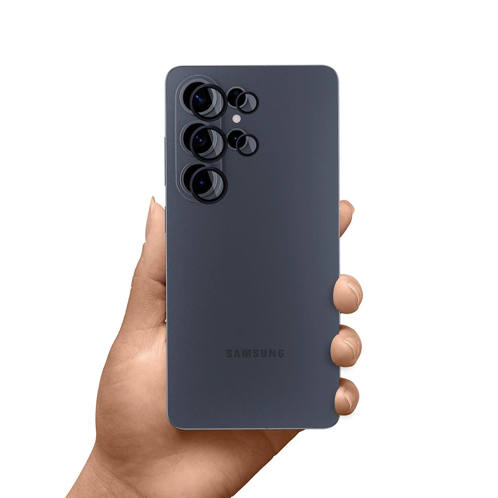 Фолио за защита на задната камера 3MK Protection за Samsung Galaxy S26 Ultra S948, Закалено стъкло, Черно