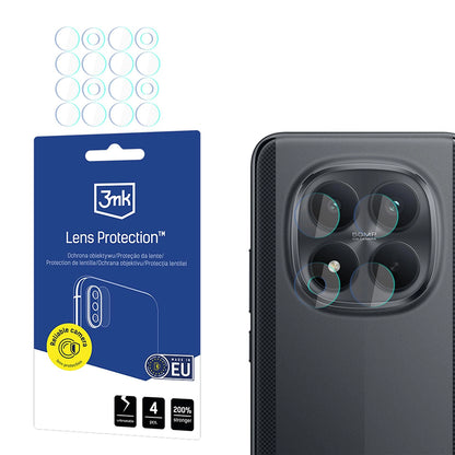Протектор за задна камера 3MK Protection за Xiaomi Poco M8 Pro, закалено стъкло, комплект от 4 броя, прозрачен