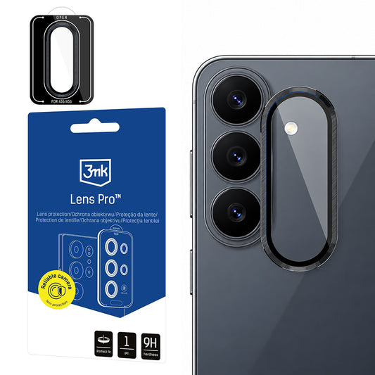 Протектор за задна камера 3MK Protection Pro за Samsung Galaxy S26 FE S741, закалено стъкло, черен