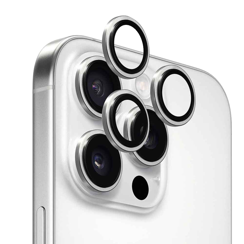 Протектор за задна камера Anank AR за Apple iPhone 16 Pro Max / 16 Pro, закалено стъкло, сребрист