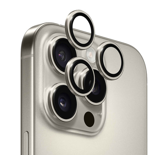 Протектор за задна камера Anank AR за Apple iPhone 16 Pro Max / 16 Pro, закалено стъкло, метално сиво