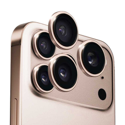 Фолио за защита на задната камера Anank AR за Apple iPhone 17 Pro Max / 17 Pro, Закалено стъкло, Златисто