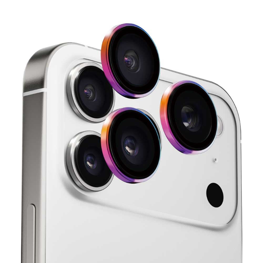 Фолио за защита на задната камера Anank AR за Apple iPhone 17 Pro Max / 17 Pro, закалено стъкло, многоцветно