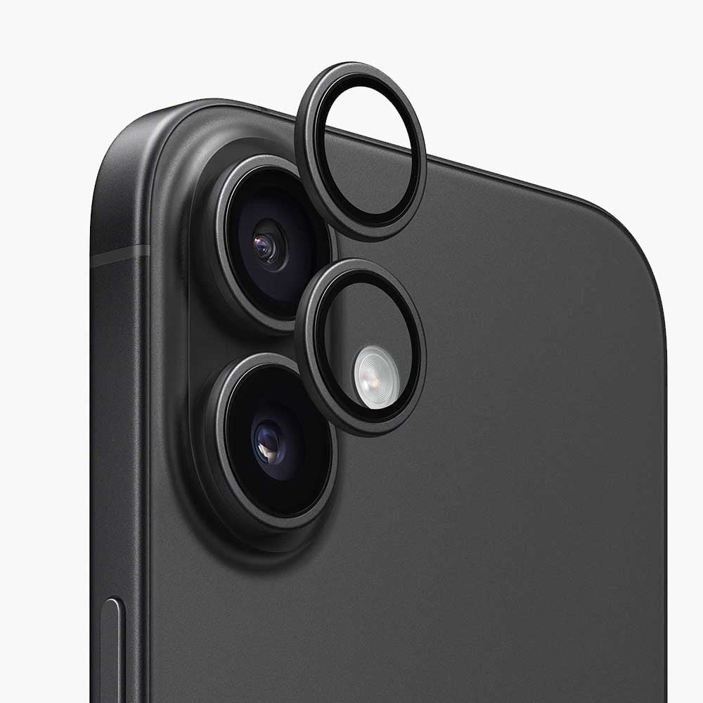 Фолио за защита на задната камера Anank AR за Apple iPhone 17, Закалено стъкло, Черно