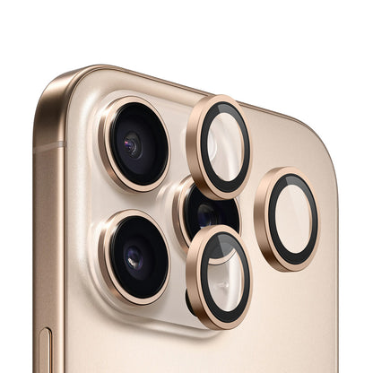 Blueo 99 Anti-Reflective HD Rear Camera Protective Film for Apple iPhone 16 Pro Max / 16 Pro, Tempered Glass, Bronze