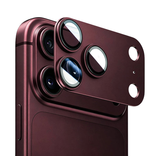 Защитно фолио за задната камера Blueo Integrated Metal за Apple iPhone 18 Pro Max, закалено стъкло, бордо