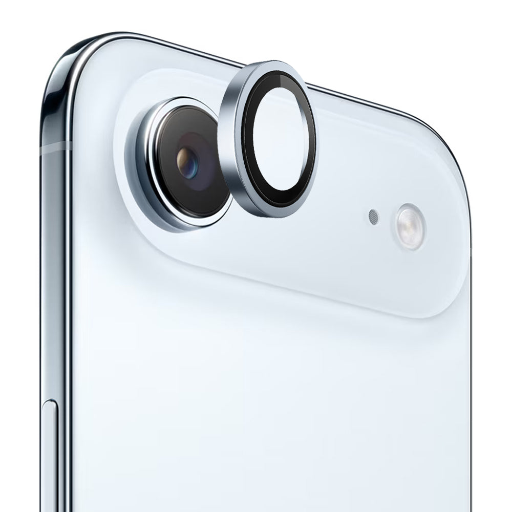 Фолио за защита на задната камера Blueo Metal Frame за Apple iPhone 17 Air, Закалено стъкло, Синьо