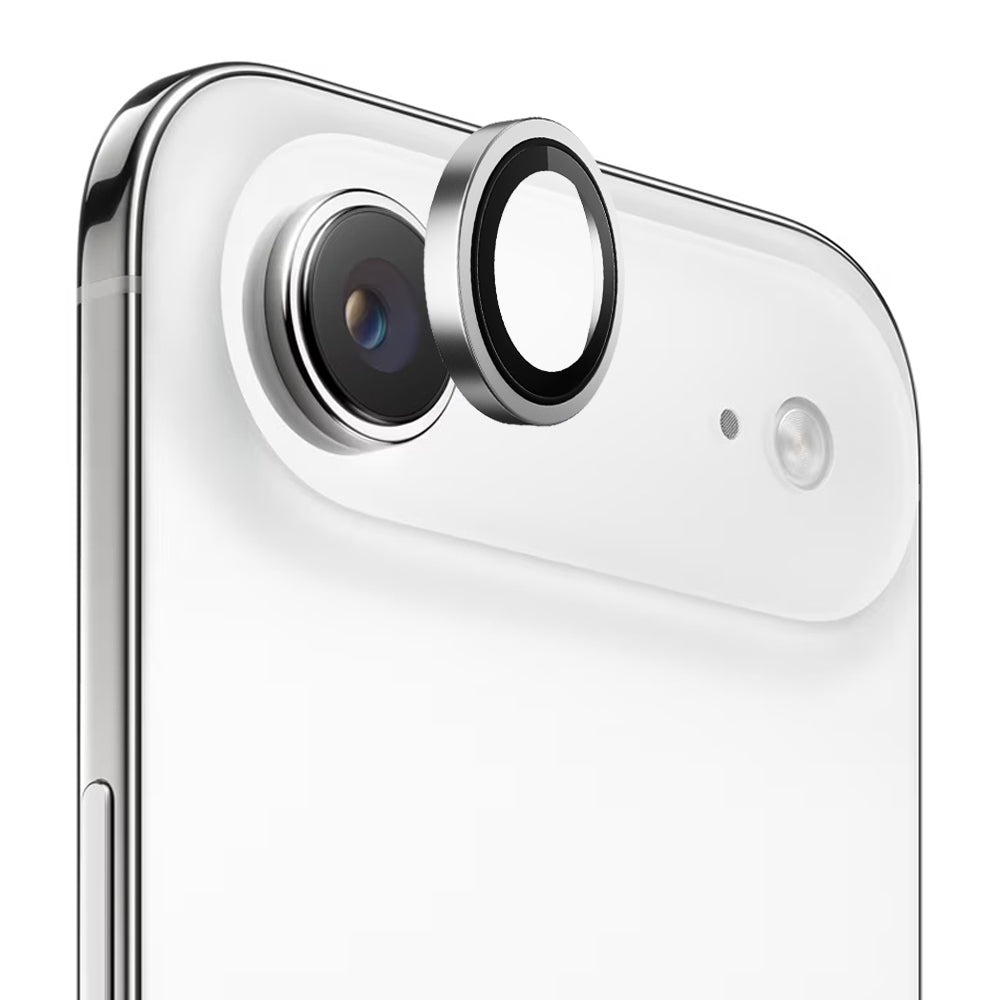Фолио за защита на задната камера Blueo Metal Frame за Apple iPhone 17 Air, Закалено стъкло, Сребристо