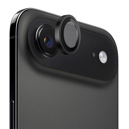 Фолио за защита на задната камера Blueo Metal Frame за Apple iPhone 17 Air, Закалено стъкло, Черно