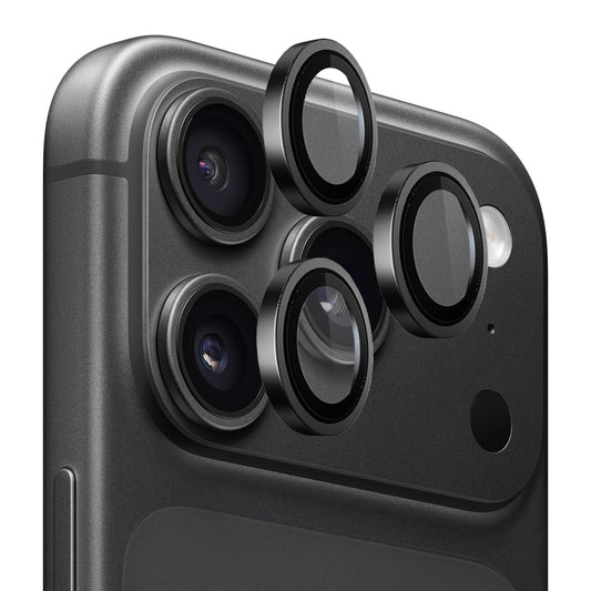 Защитно фолио за задната камера Blueo Metal Frame за Apple iPhone 18 Pro / 18 Pro Max, закалено стъкло, черно
