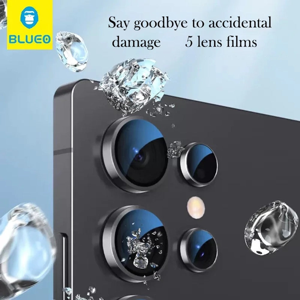 Blueo Rear Camera Protection Film for Samsung Galaxy S26 Plus S947 / S26, Tempered Glass, Silver