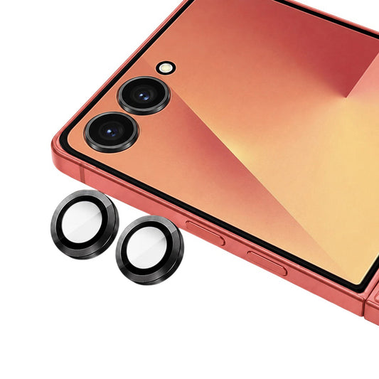Протектор за задна камера Blueo за Samsung Galaxy Z Flip8 F776, закалено стъкло, черен