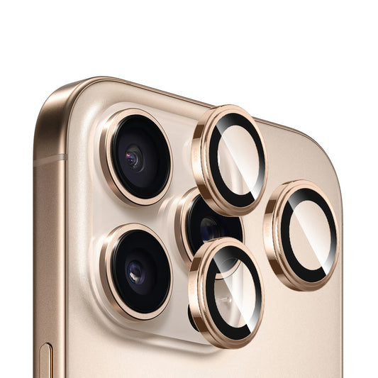 Протектор за задна камера Blueo Sapphire Crystal за Apple iPhone 14 Pro Max / 14 Pro, закалено стъкло, златист