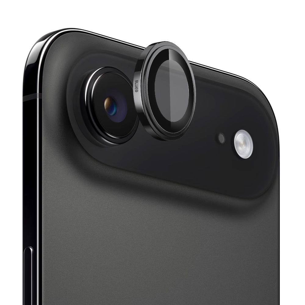 Фолио за защита на задната камера Blueo Sapphire Crystal за Apple iPhone 17 Air, Закалено стъкло, Черно