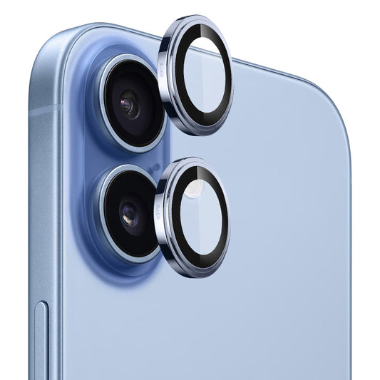 Фолио за защита на задната камера Blueo Sapphire Crystal за Apple iPhone 17, Закалено стъкло, Синьо
