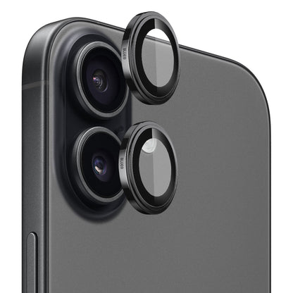 Фолио за защита на задната камера Blueo Sapphire Crystal за Apple iPhone 17, Закалено стъкло, Черно