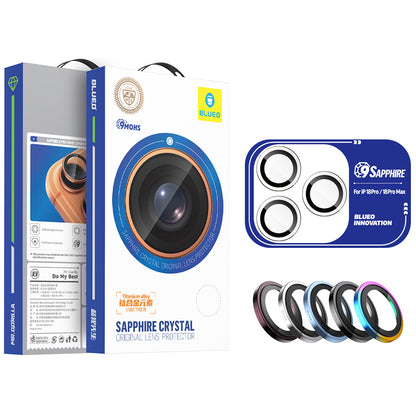 Защитно фолио за задната камера Blueo Sapphire Crystal за Apple iPhone Duo, закалено стъкло, сребристо