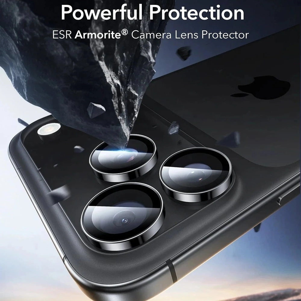 Протектор за задна камера ESR Armorite за Apple iPhone 18 Pro / 18 Pro max, закалено стъкло, черен