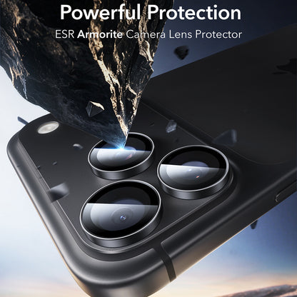 Протектор за задна камера ESR Armorite за Apple iPhone 18 Pro / 18 Pro max, закалено стъкло, комплект от 2 броя, черен