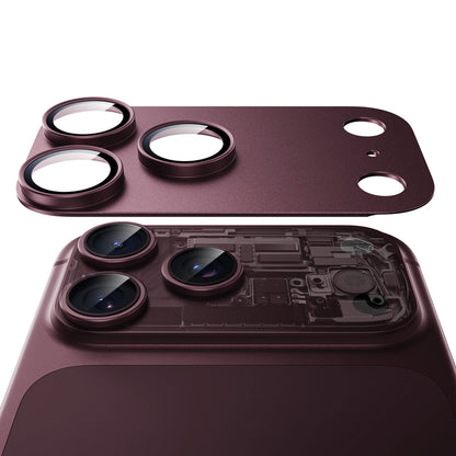 Протектор за задна камера ESR Armorite Pro за Apple iPhone 18 Pro Max, закалено стъкло, тъмно бордо