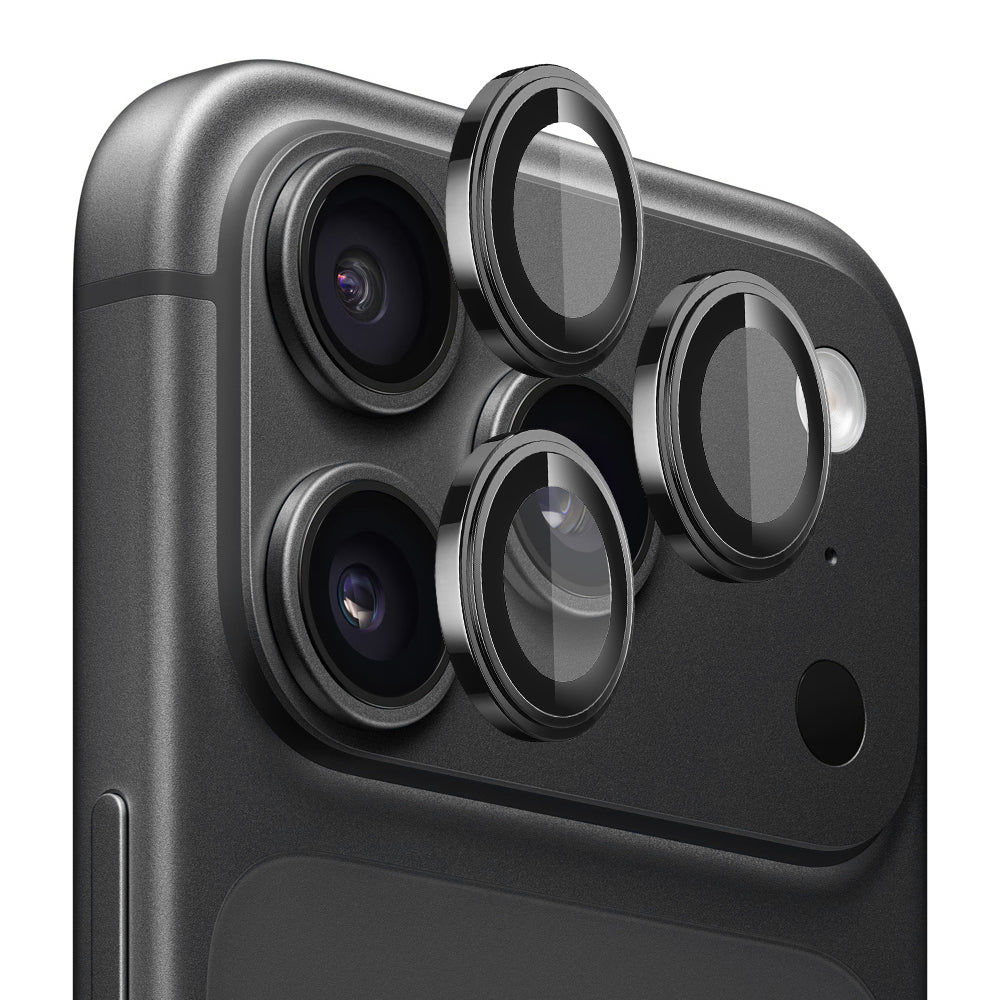 Протектор за задна камера Lito S+ за Apple iPhone 18 Pro / 18 Pro Max, закалено стъкло, черен