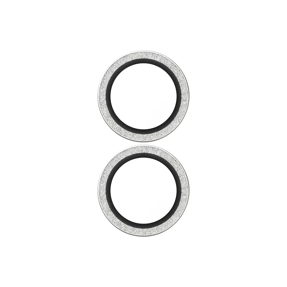 Защитно фолио за задна камера PanzerGlass Hoops Glitter за Apple iPhone 17 / 16 Plus / 16, Закалено стъкло, Сребристо