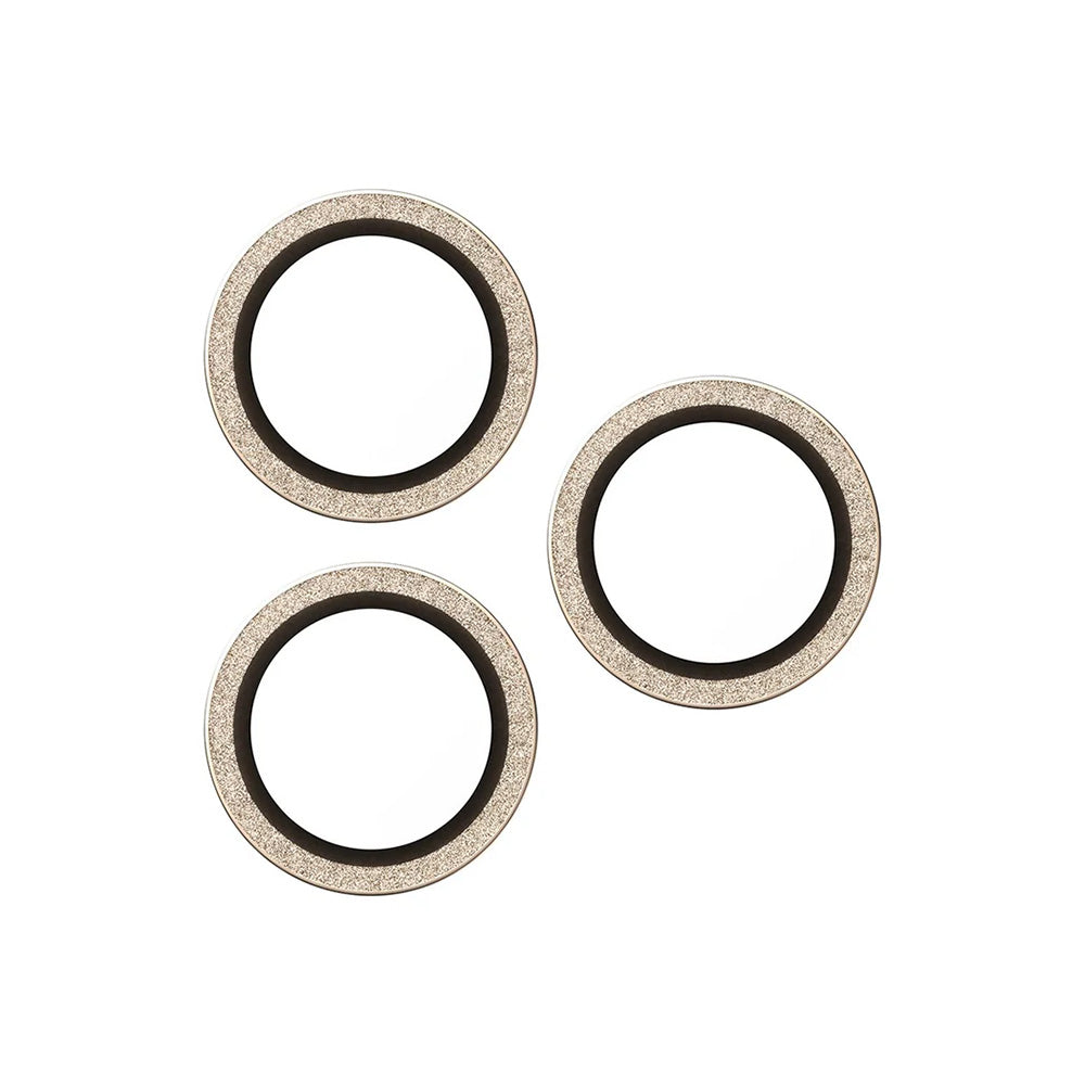 Защитно фолио за задна камера PanzerGlass Hoops Glitter за Apple iPhone 17 Pro Max / 17 Pro / 16 Pro Max / 16 Pro, Закалено стъкло, Златисто