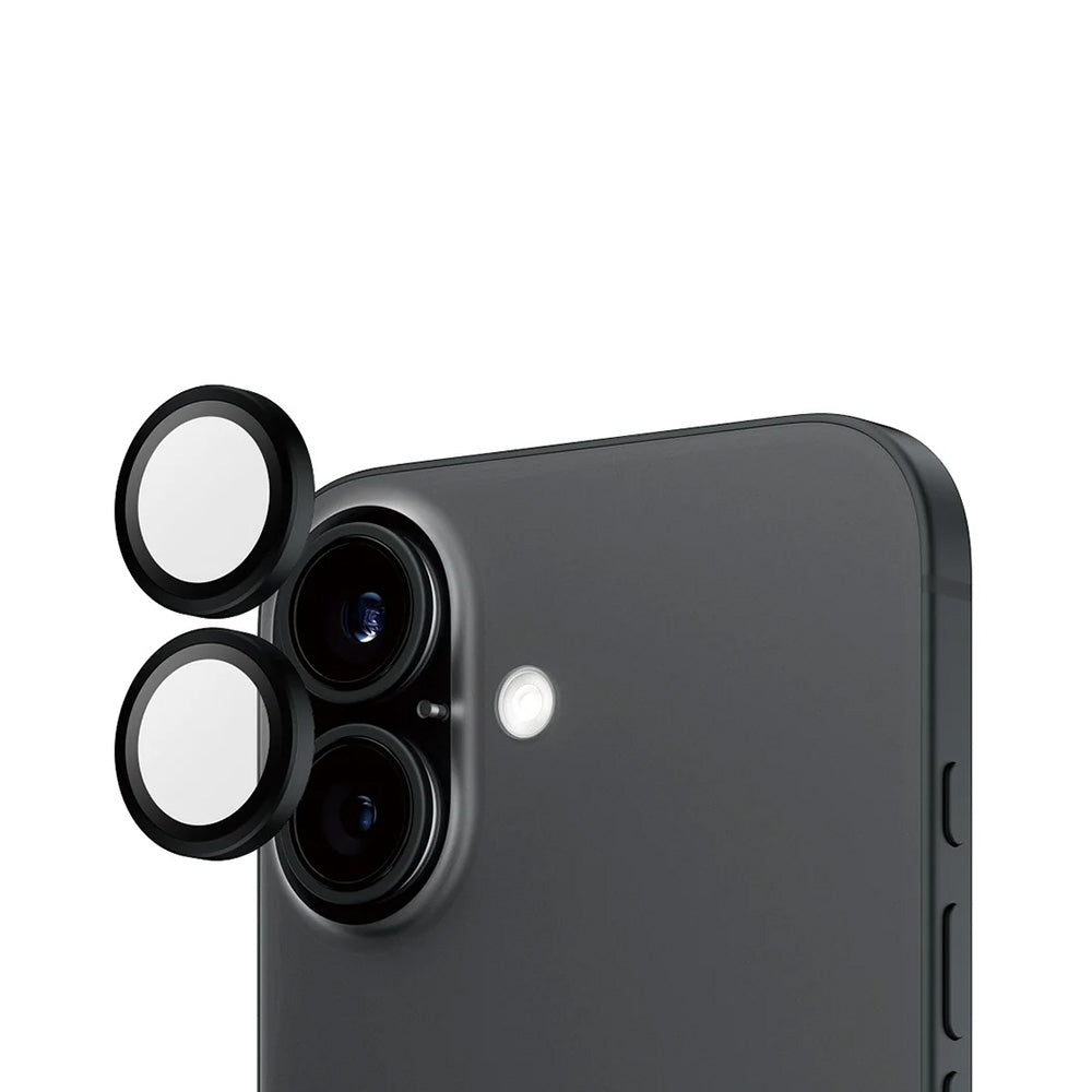 Защитно фолио за задна камера PanzerGlass Hoops за Apple iPhone 16 Plus / 16, закалено стъкло, черно