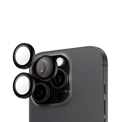 Защитно фолио за задна камера PanzerGlass Hoops за Apple iPhone 16 Pro Max / 16 Pro, закалено стъкло, черно.