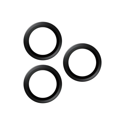 Защитно фолио за задна камера PanzerGlass Hoops за Apple iPhone 17 Pro Max / 17 Pro / 16 Pro Max / 16 Pro, Закалено стъкло, Черно