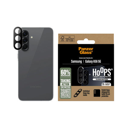 Защитно фолио за задна камера PanzerGlass Hoops за Samsung Galaxy A56 A566, закалено стъкло, прозрачно