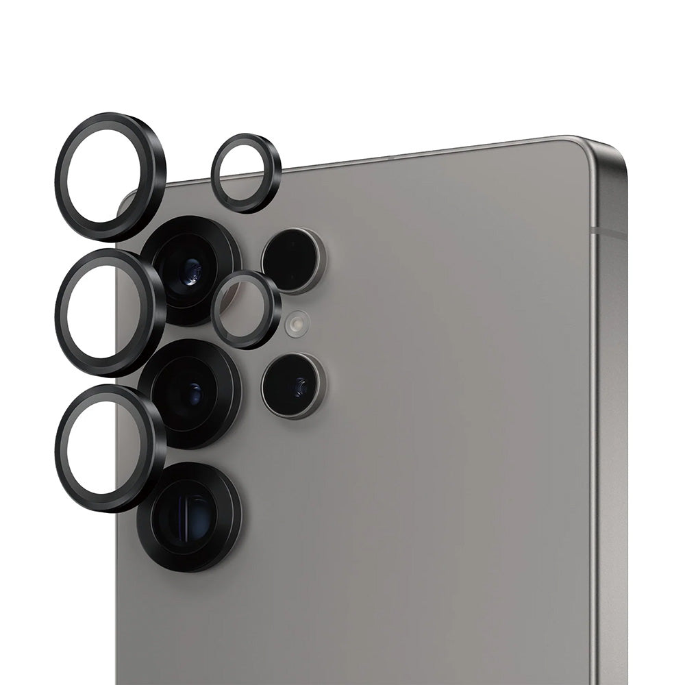 Защитно фолио за задна камера PanzerGlass Hoops за Samsung Galaxy S25 Ultra S938, закалено стъкло, черно