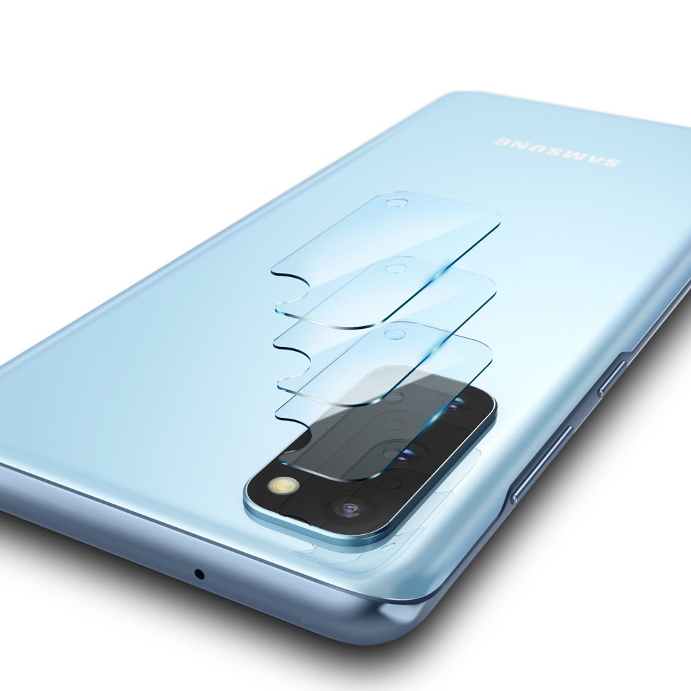 Ringke IDGL Back Camera Protection Film for Samsung Galaxy S20 5G G981 / S20 G980, Tempered Glass, Set of 3 Pieces, Transparent
