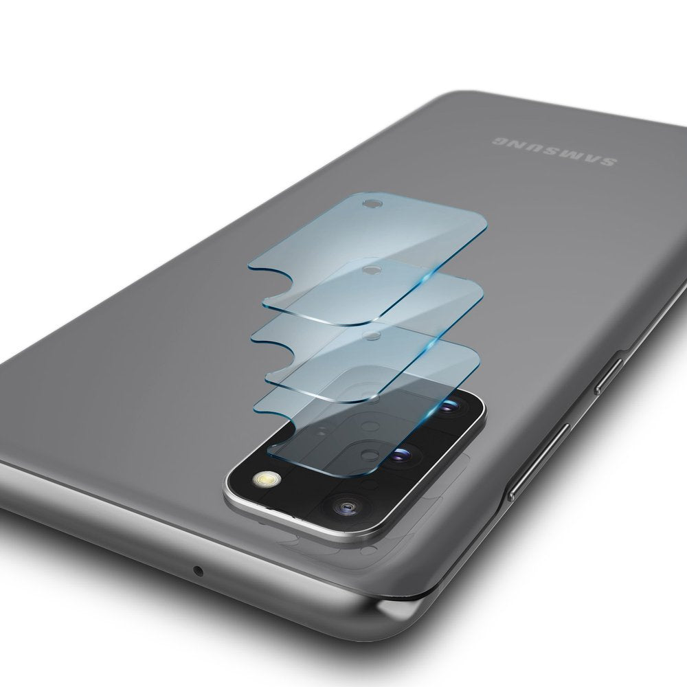 Протектор за задна камера Ringke IDGL за Samsung Galaxy S20+ 5G G986 / S20+ G985, закалено стъкло, комплект от 3 броя, прозрачен